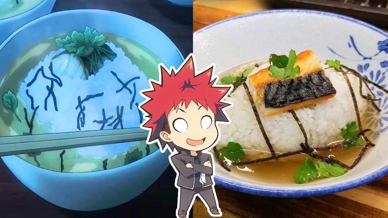 Наконец-то я приготовила онигири отядзуке со скумбрией из Food Wars!