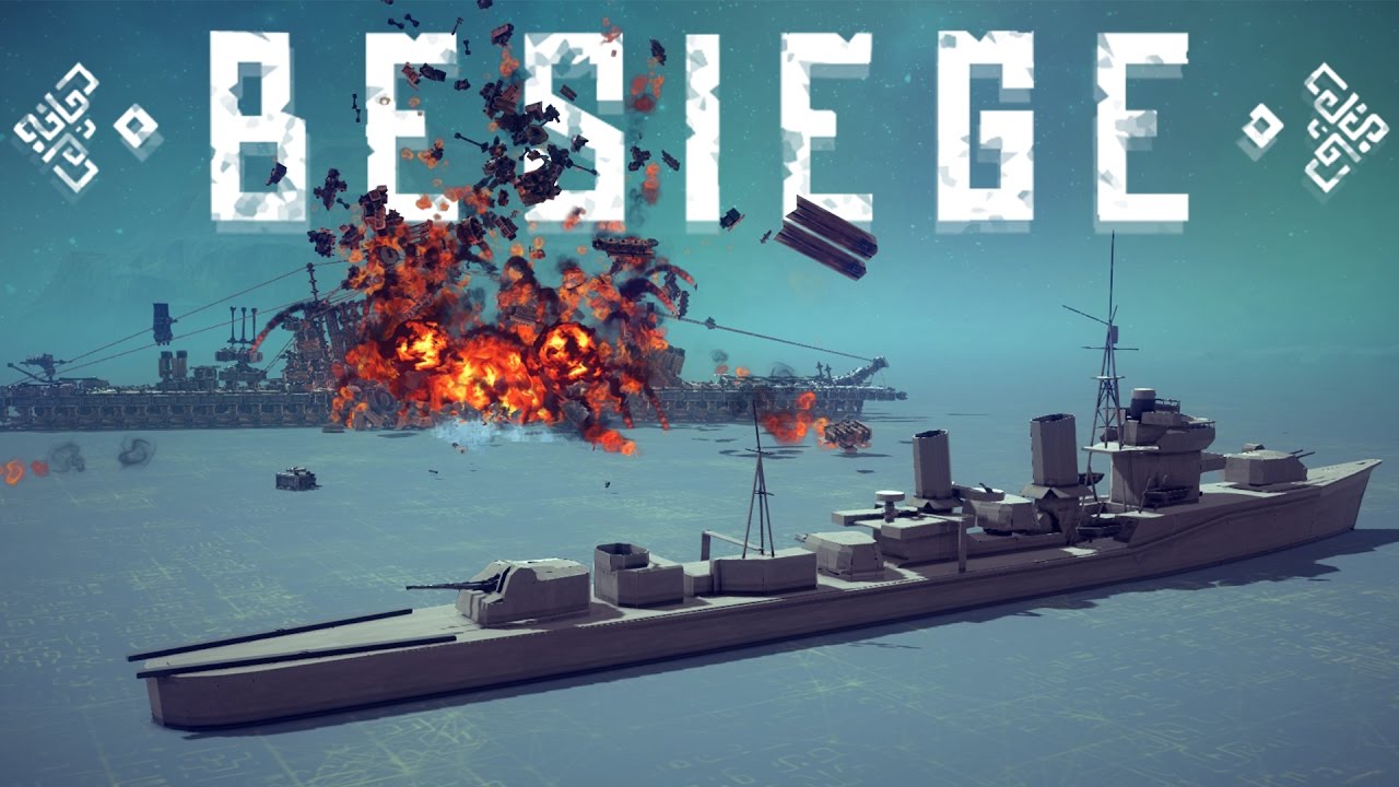 Besiege Best Creations - Torpedo Missile vs Battleship, Trash Cannon & More! - Besiege Highlights