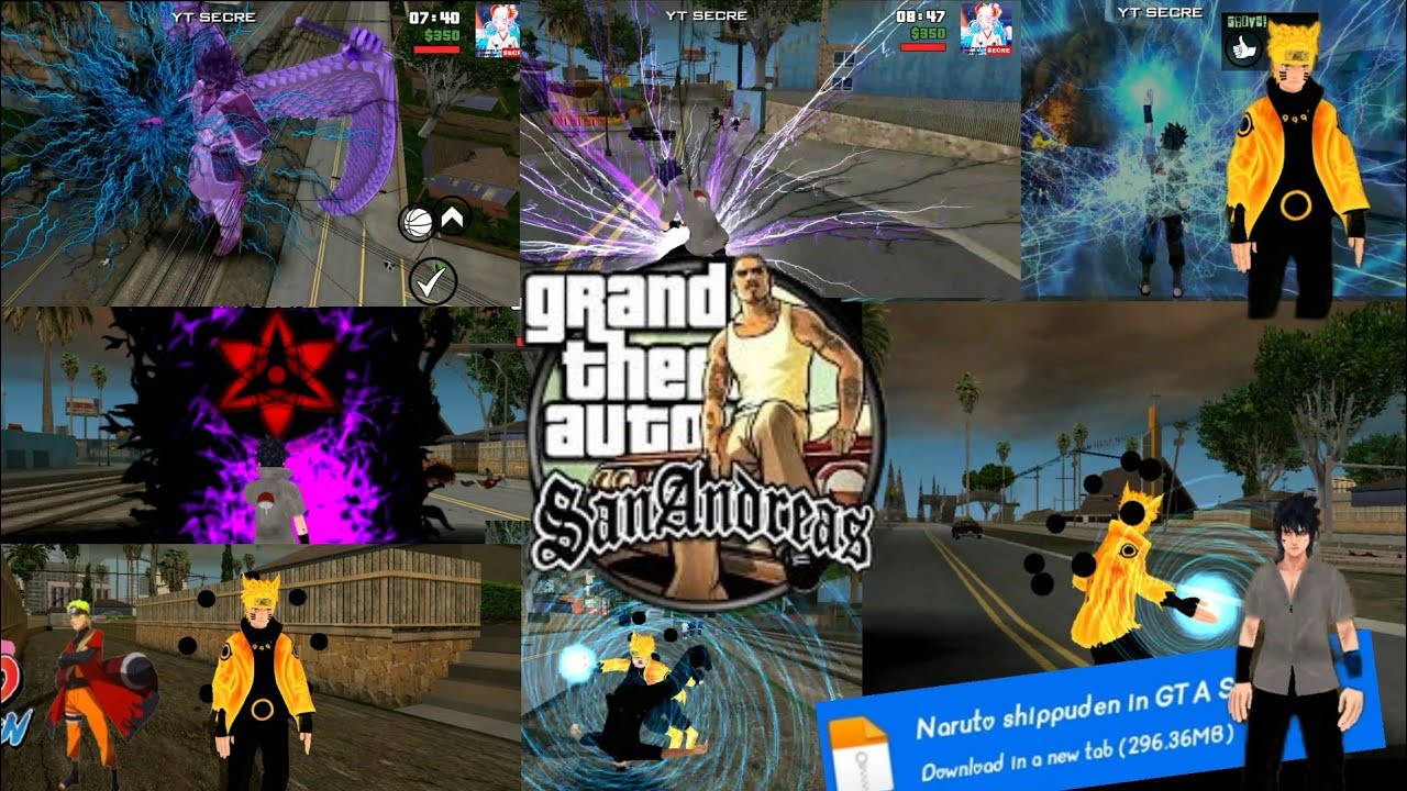 #GTA  San Andreas 😈Naruto shippuden  for GTA😈 mod apk with all powers 💥 mod pack for Android by #TGI