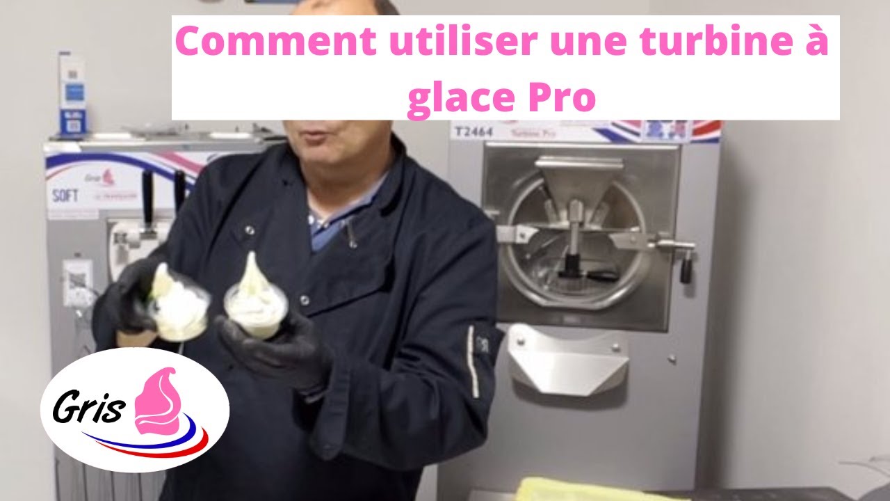 Comment utiliser une turbine à glace professionnelle ?