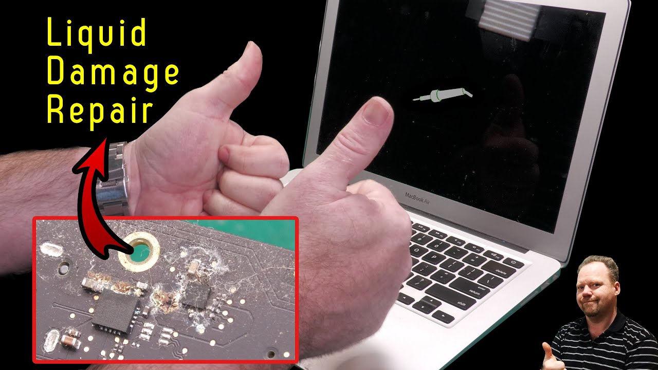 🔴 Ремонт поврежденного жидкостью Apple Macbook Air 13