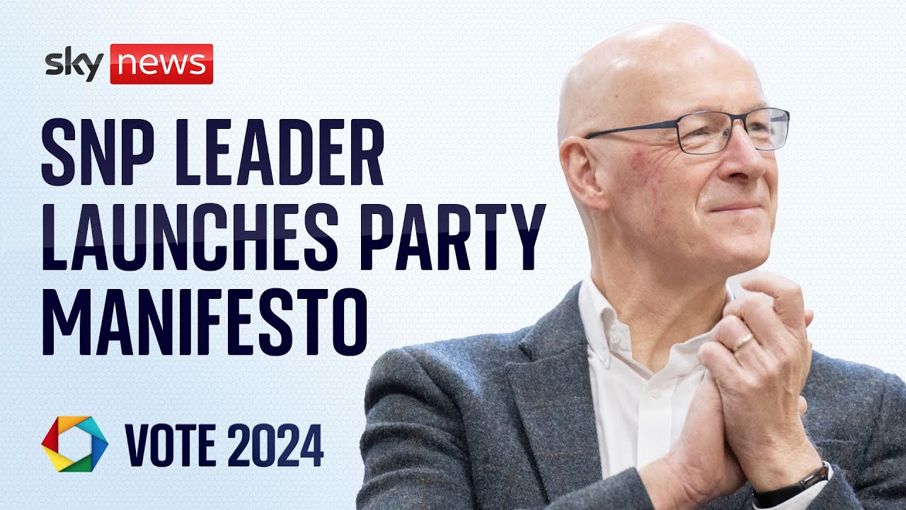 SNP Leader John Swinney launches SNP’s Westminster election manifesto