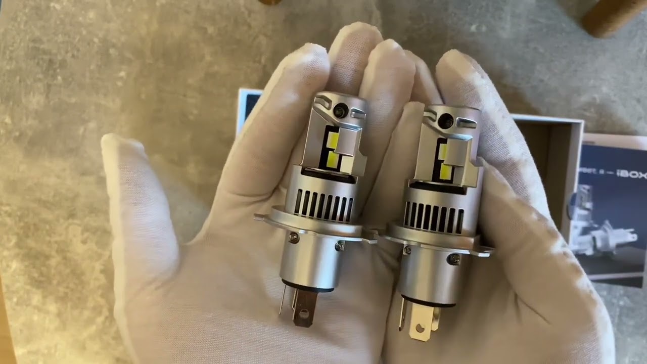 Установка и обзор новинки от iBOX VEGA H4 светодиодные лампы
