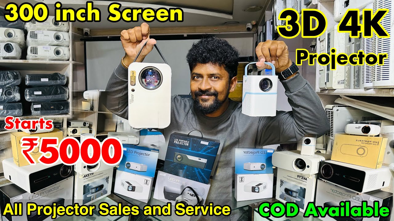 4K 3D Portable Projector / ₹5000 Cheapest Branded Projector #nangarombabusy
