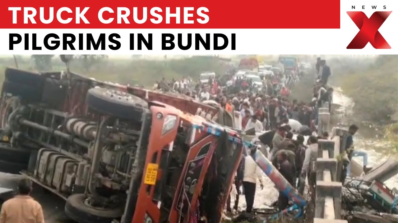 Rajasthan Road Accident: Truck Overturns on Pilgrims, 3 Dead in Bundi