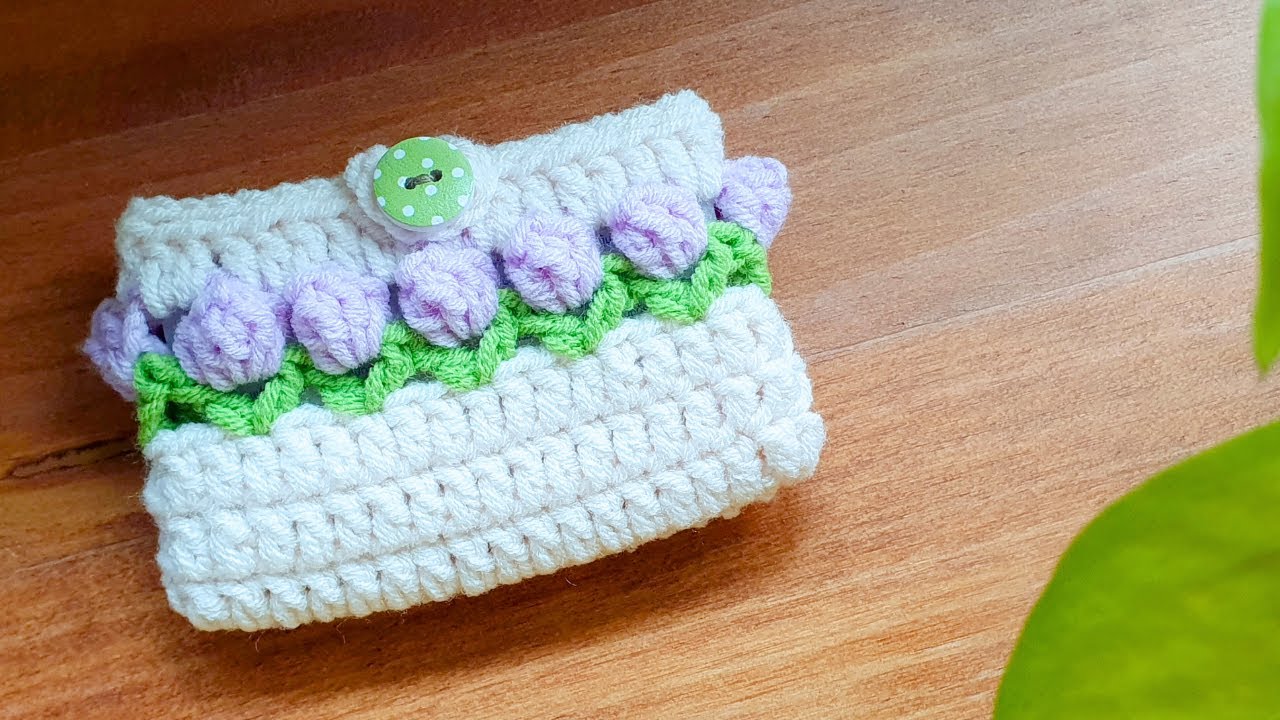 How to Crochet Cardholder Pouch | Crochet Gift Ideas | ViVi Berry DIY