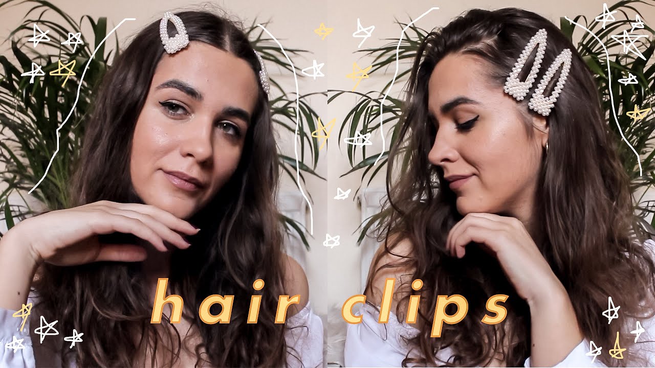 how to style hair clips / 5 hairstyles (EASY AND EFFECTIVE) *hot trend for spring and summer 2019*