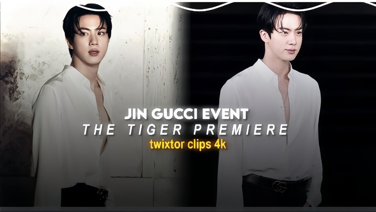 JIN GUCCI EVENT (twixtor clips 🖇️)