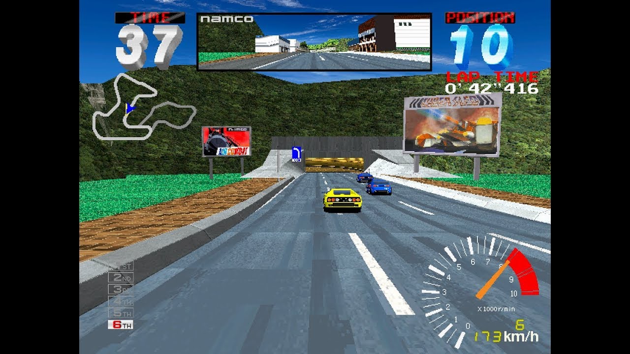 Ridge Racer 2 arcade 60fps