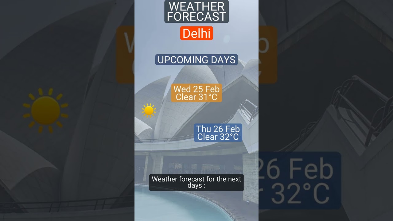 Delhi 2026: 24 February 2026&rsquo;s weather (Sunny, 30&deg;C)