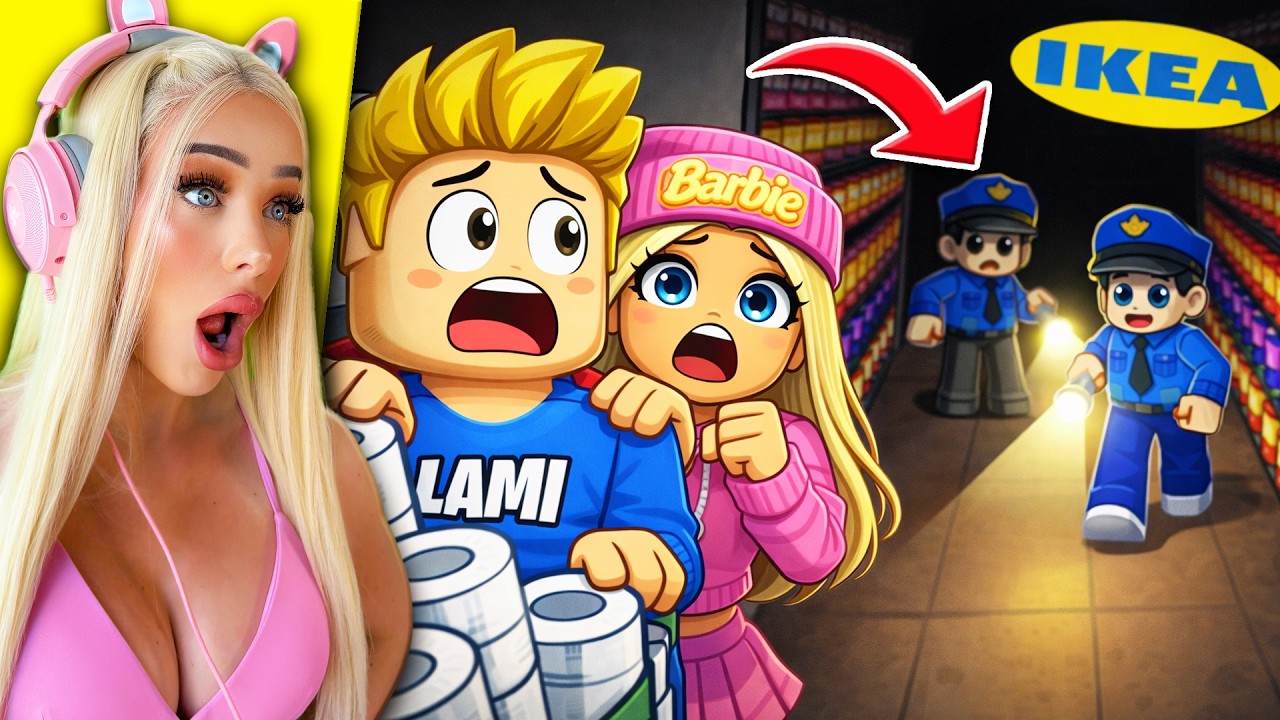 Wir LEBEN HEIMLICH in IKEA in Roblox! 😳