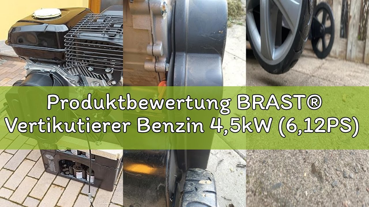 Produktbewertung BRAST&reg; Vertikutierer Benzin 4,5kW (6,12PS) | 4-Takt Motor 212ccm | 40-45cm Arbeitsb