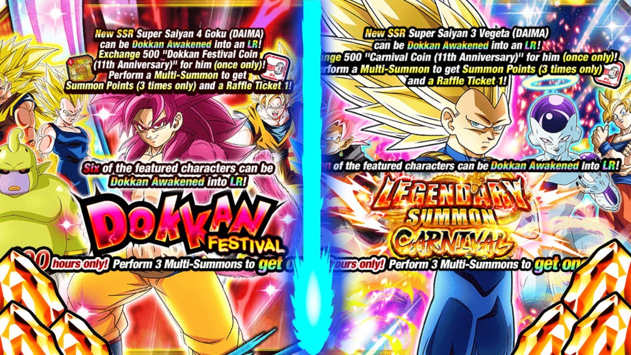 QUE HA PASADO - Summons Super Saiyan 3 Vegeta (DAIMA) & Super Saiyan 4 Goku (DAIMA) | Dokkan Battle