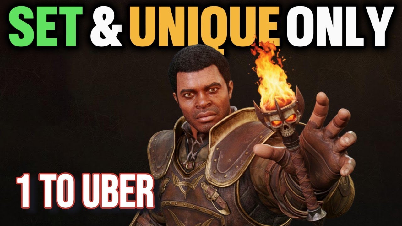 Can a SET & UNIQUE ONLY Paladin Beat UBERS? | D2R HC 1 to Ubers