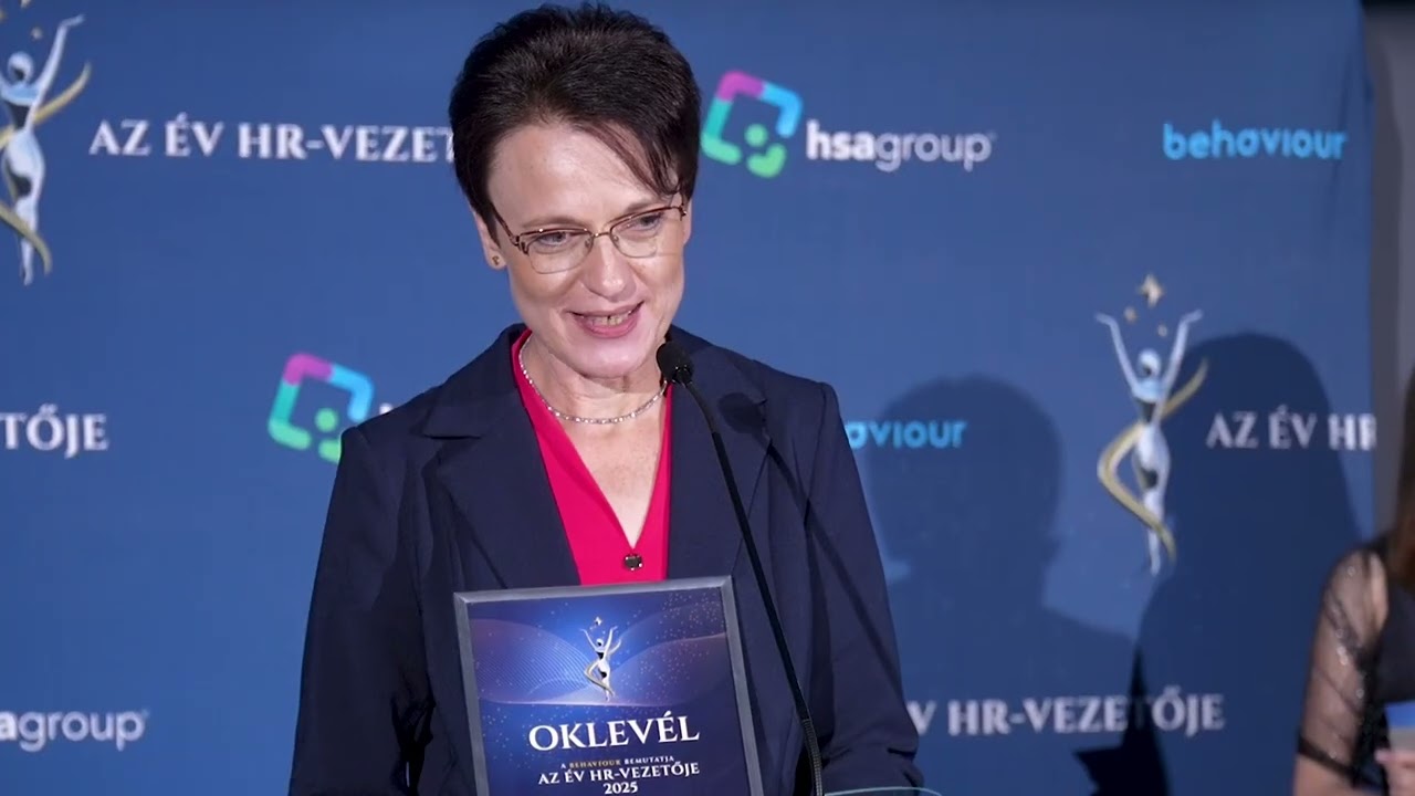 “AZ ÉV HR-VEZETŐJE 2025” DÍJÁTADÓ - HRMASTER