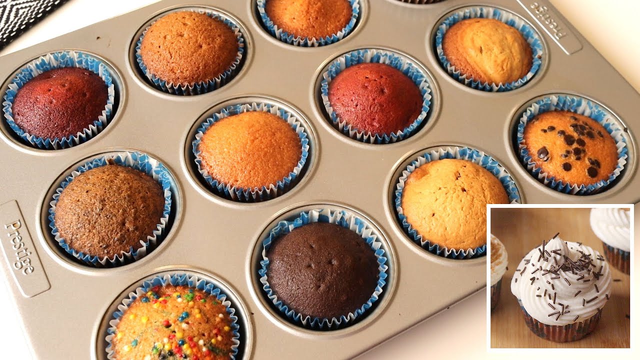 كب كيك باكتر من 10 نكهات مختلفة و جديدة لاول مره على اليوتيوب!! cupcake