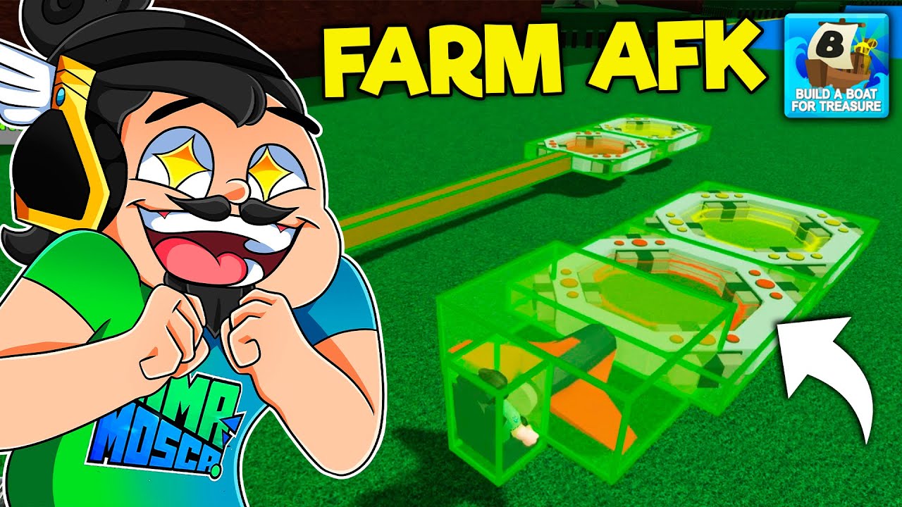 ROBLOX: CONSTRUI uma FARM AFK de iniciante no BUILD A BOAT!!