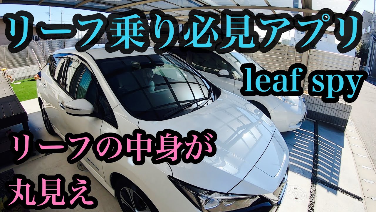 リーフの中身が丸見え　カスタマイズもできる　リーフオーナー必見アプリ　リーフスパイの使い方