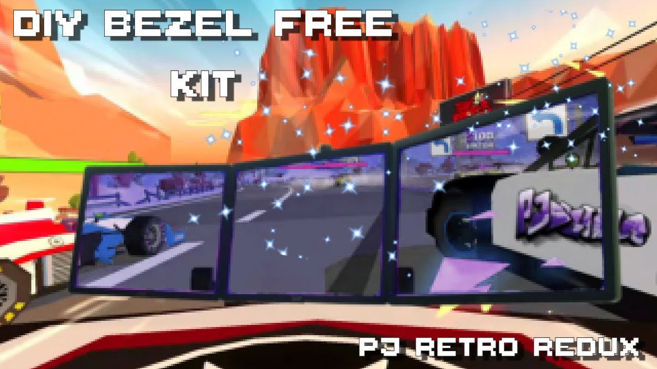 DIY Bezel free kit for my race simulator.