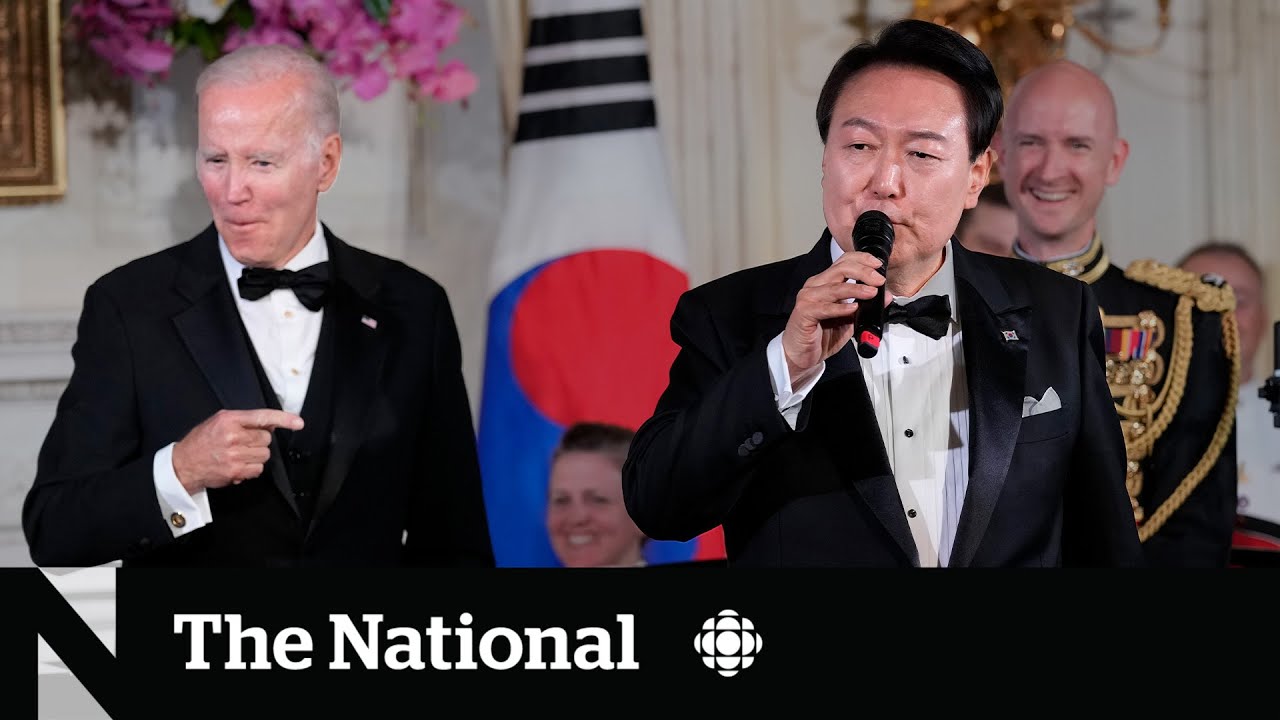 #TheMoment South Korea's president sang American Pie for Biden