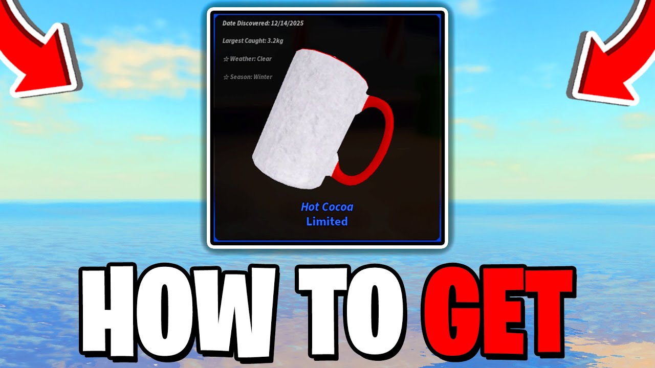 Как получить горячий шоколад в игре Fisch! Roblox