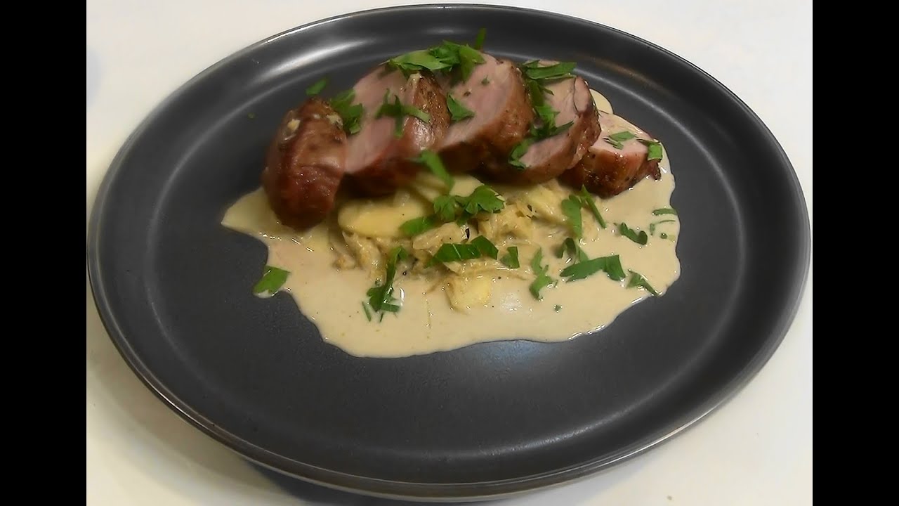 JHC Week 13 Thursday - Creamy Calvados and Apple Sauce with Pork
