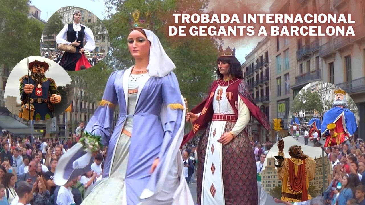 Trobada internacional de gegants a Barcelona 2024