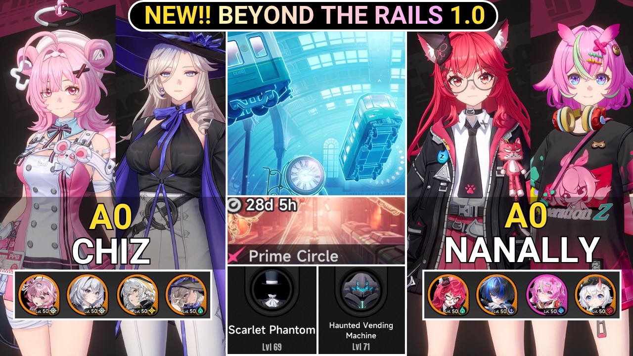 NEW GACHA GAME! F2P WP! A0 Chiz & Nanally VS Stage 3+4 in Prime Circle | Beyond The Rails NTE 1.0