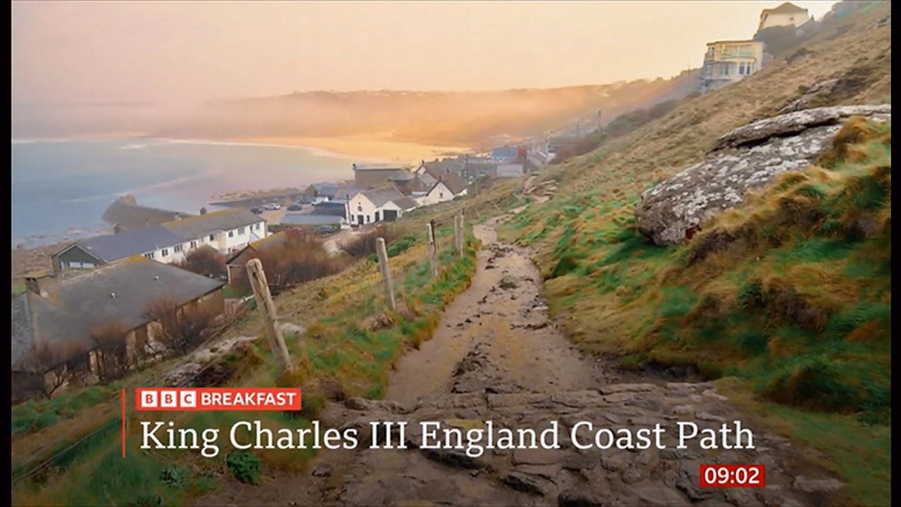 King Charles III opens world's longest coastal path around England (UK) 19/Mar/2026