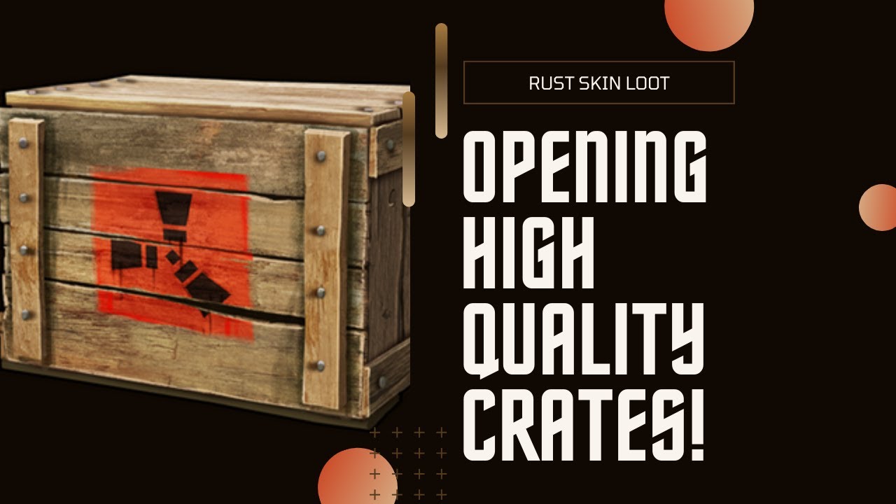 Opening High Quality Crates in Rust #loot #skins #gambling