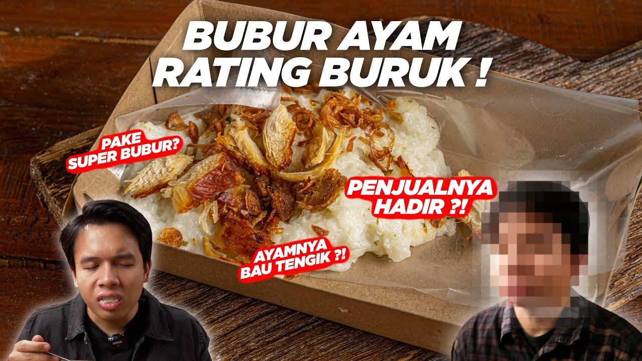 MAKANAN DI RESTO INI GA ADA YANG ENAK? BUBURNYA CUMA DIKASIH AYAM DAN PAKE SUPER BUBUR ?! - SAD FOOD
