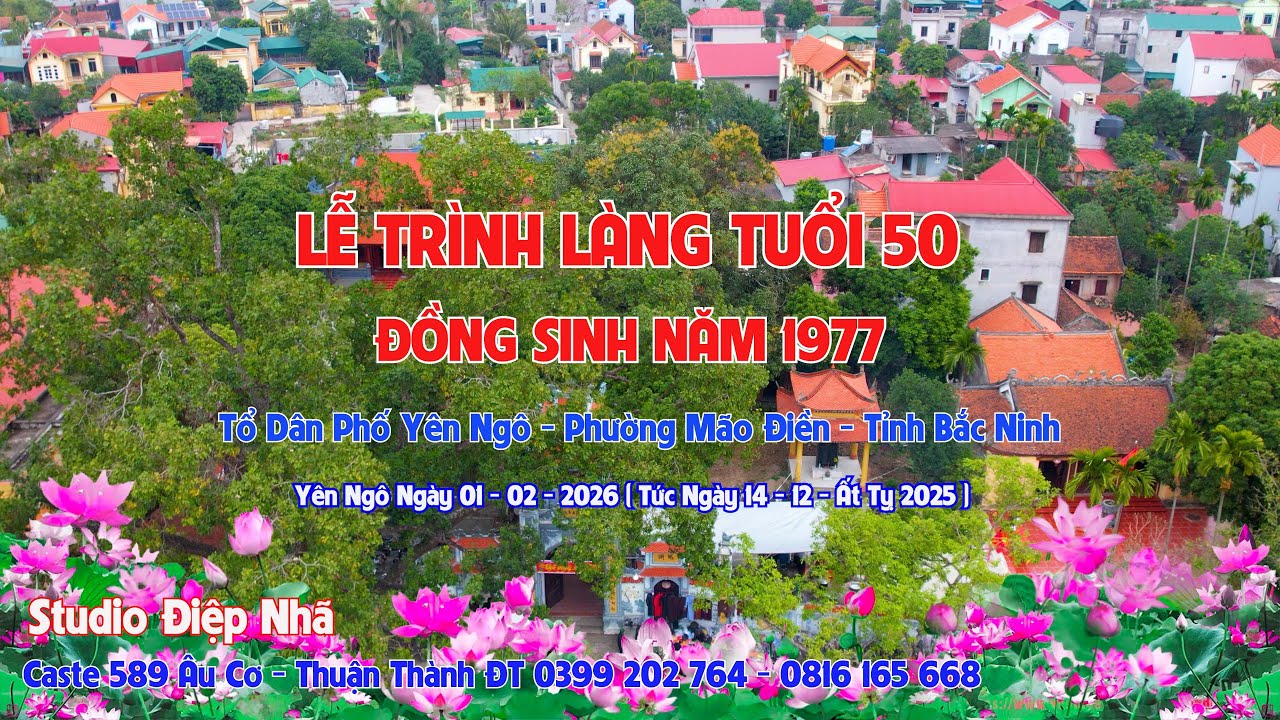 hội đồng niên 1977 làm lễ trình làng tuổi 50
