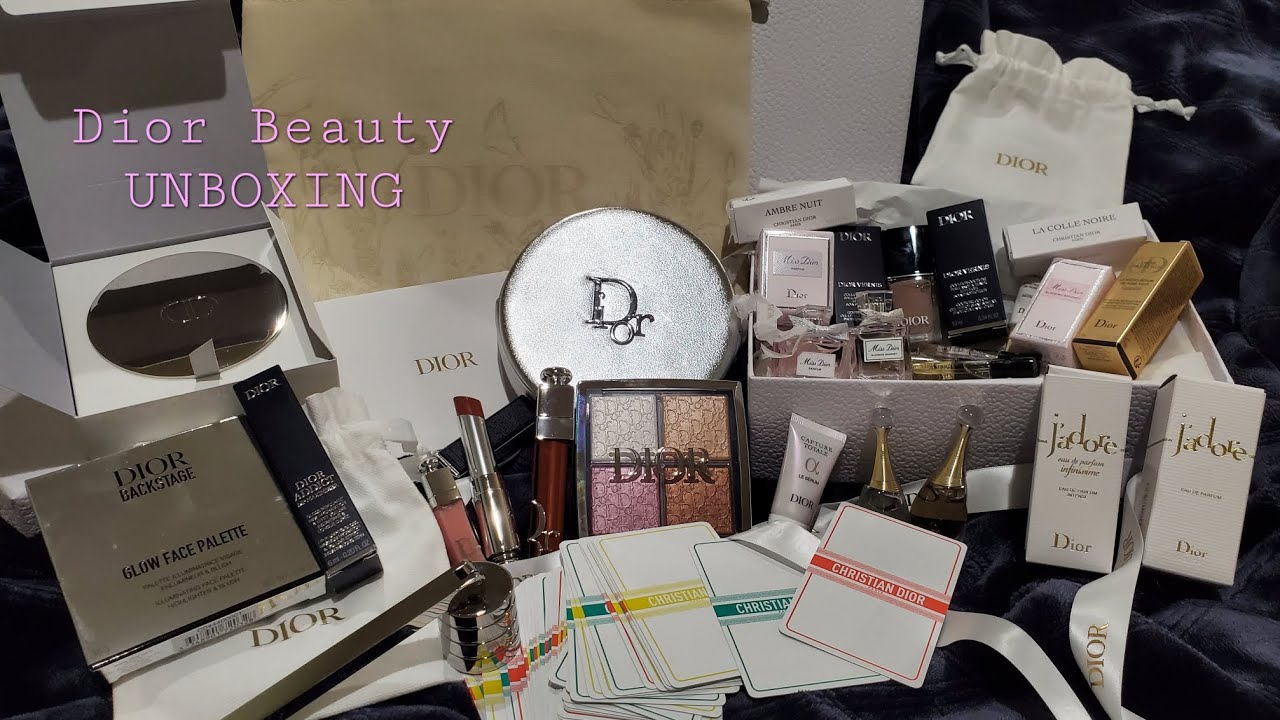 Dior Beauty Unboxing / Backstage Glow Face Palette / Addict Lip Maximizer & Hydrating Shine Lipstick