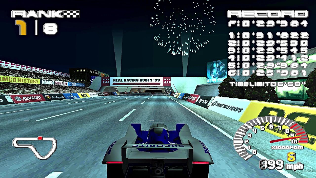 R4: Ridge Racer Type 4 PS1 Gameplay HD (Beetle PSX HW)