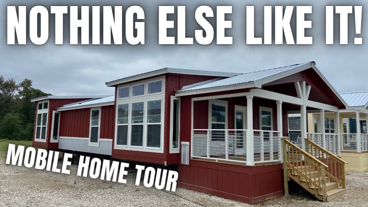 OMG, this mobile home is in a CLASS by itself! Unique Prefab House Tour