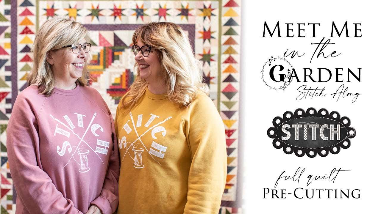 Meet Me In The Garden Stitch Along | Pre-Cutting | Lisa Bongean | Val Krueger | Primitive Gatherings