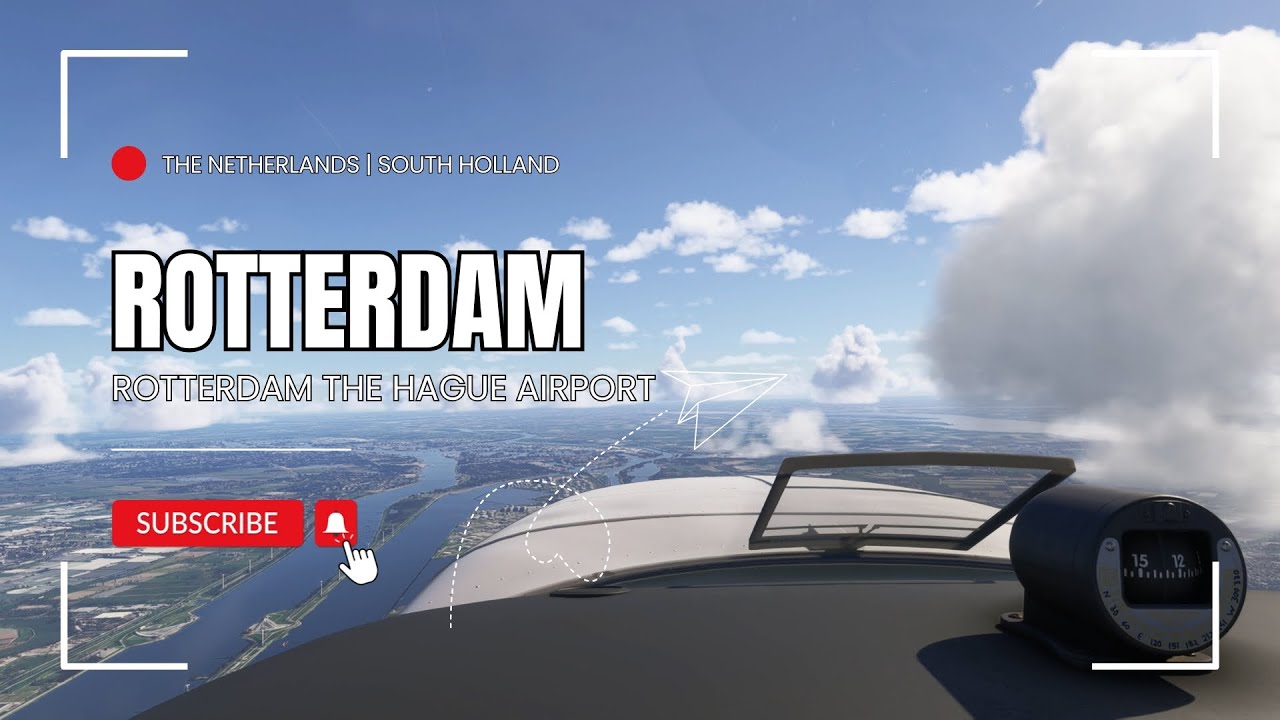 Landing in Rotterdam | South Holland The Netherlands | EHRD | Rotterdam de Hague Airport #rotterdam
