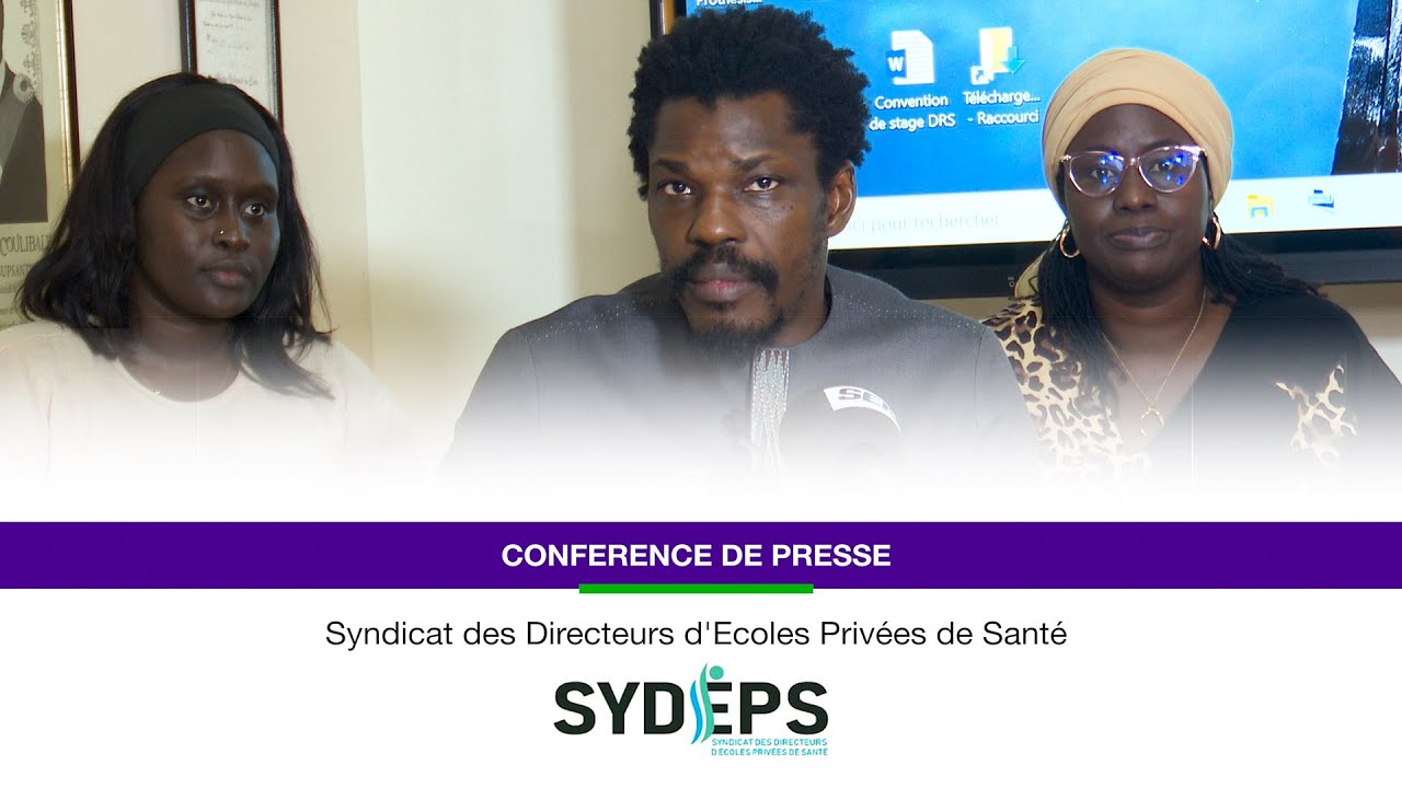En wolof - Conférence de Presse du Syndicat des Directeurs d'Ecole Privee de santé (SYDEPS)