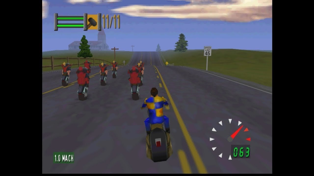 Nintendo 64 - Road Rash 64 - Longplay