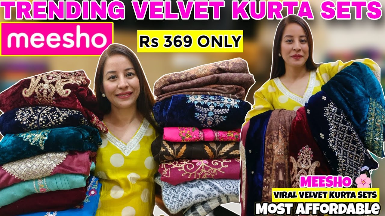 😍 *Huge* Meesho Winter/Woollen Kurti & Kurta Set Haul Starting 369 😍 Meesho Winter Wear Haul #meesho