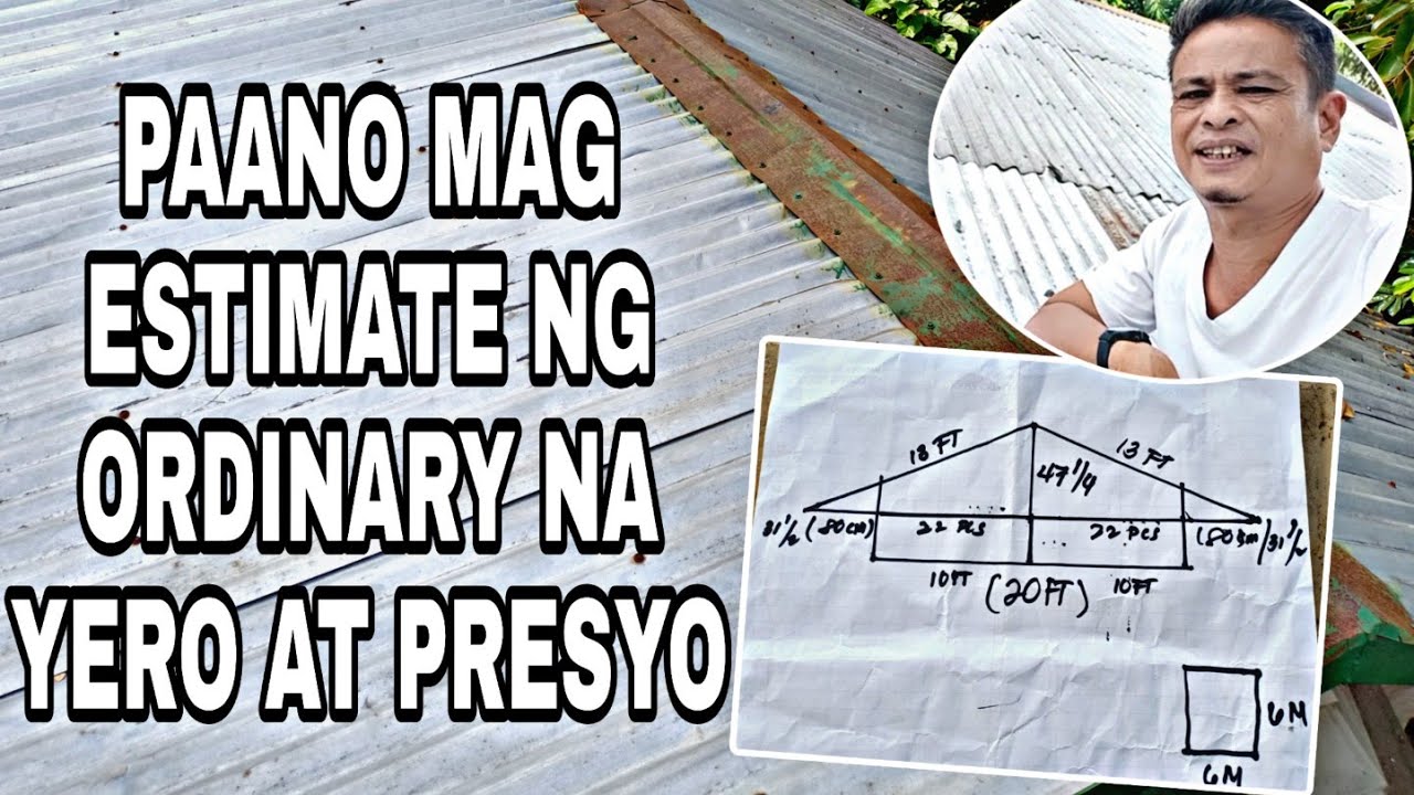 MAGKANO ANG GASTOS SA YERONG ORDINARY SA SUKAT NA 20FT×20FT?