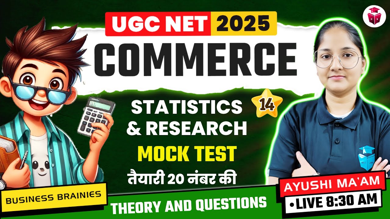 UGC NET/SET Commerce Unit 5 Statistics and Research | UGC NET Commerce 2025 Important Questions