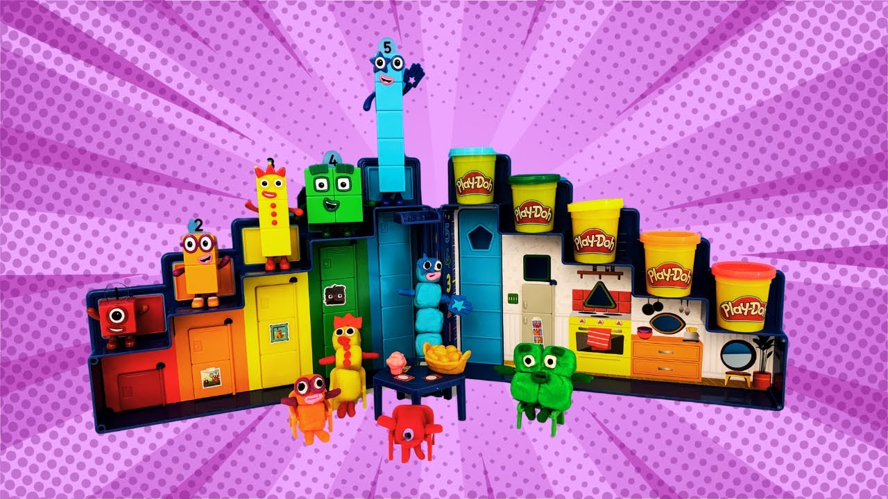 Learn Colors And Numbers As We Recreate The Numberblocks 1-5 With Playdoh | Fun toddler video