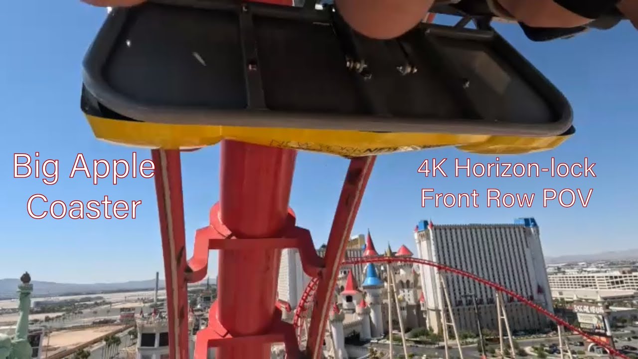 Big Apple Coaster - New York New York 4K Front Row POV