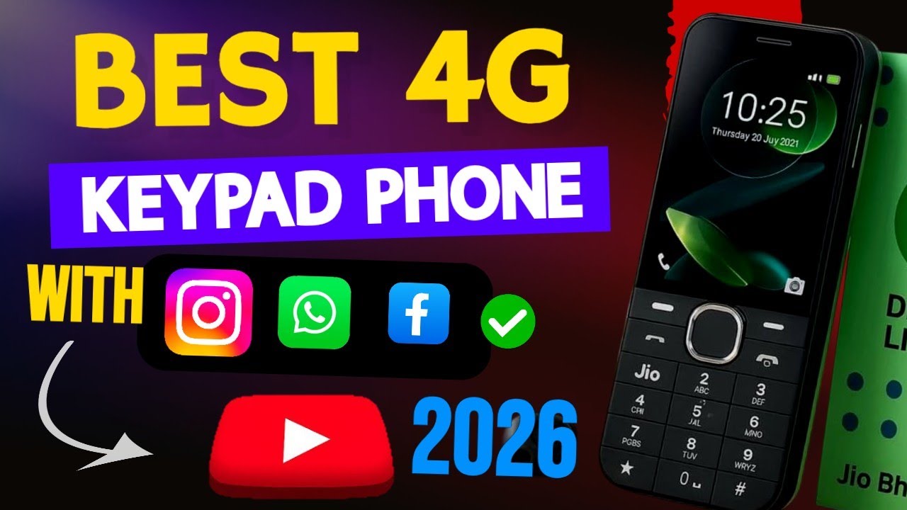 🔥Best 4G Keypad Phones With WhatsApp , Instagram , Facebook 🥳.!! Best 4G Keypad Phones 2025 