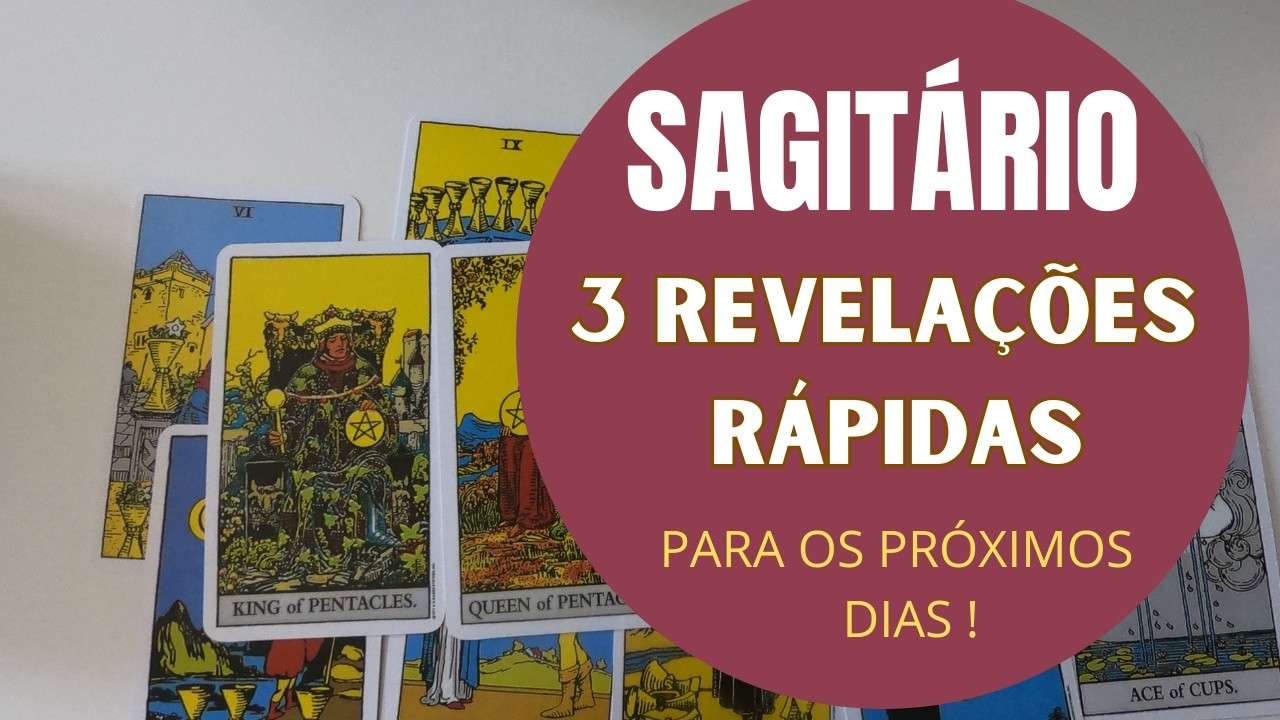 SAGITÁRIO| 3 REVELAÇÕES PARA OS PRÓXIMOS DIAS! 🍀❤️💵😍(PREVISÕES/TARIOT/SIGNOS/HORÓSCOPO).
