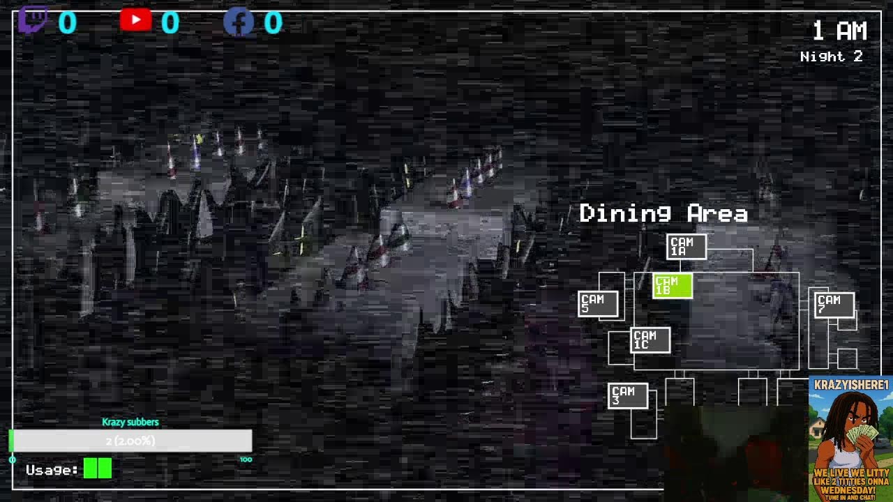 FIVE NIGHT'S WITH KRAZY ..DONT DO IT!!👀😱🤞