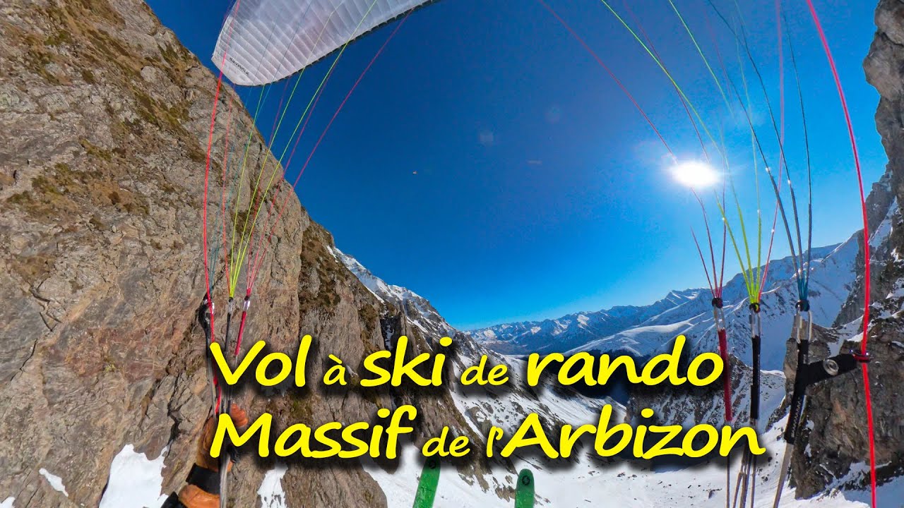 Vol et Ski de Rando dans le Massif de l'Arbizon ! Y'a des izards ! #paragliding #parapente