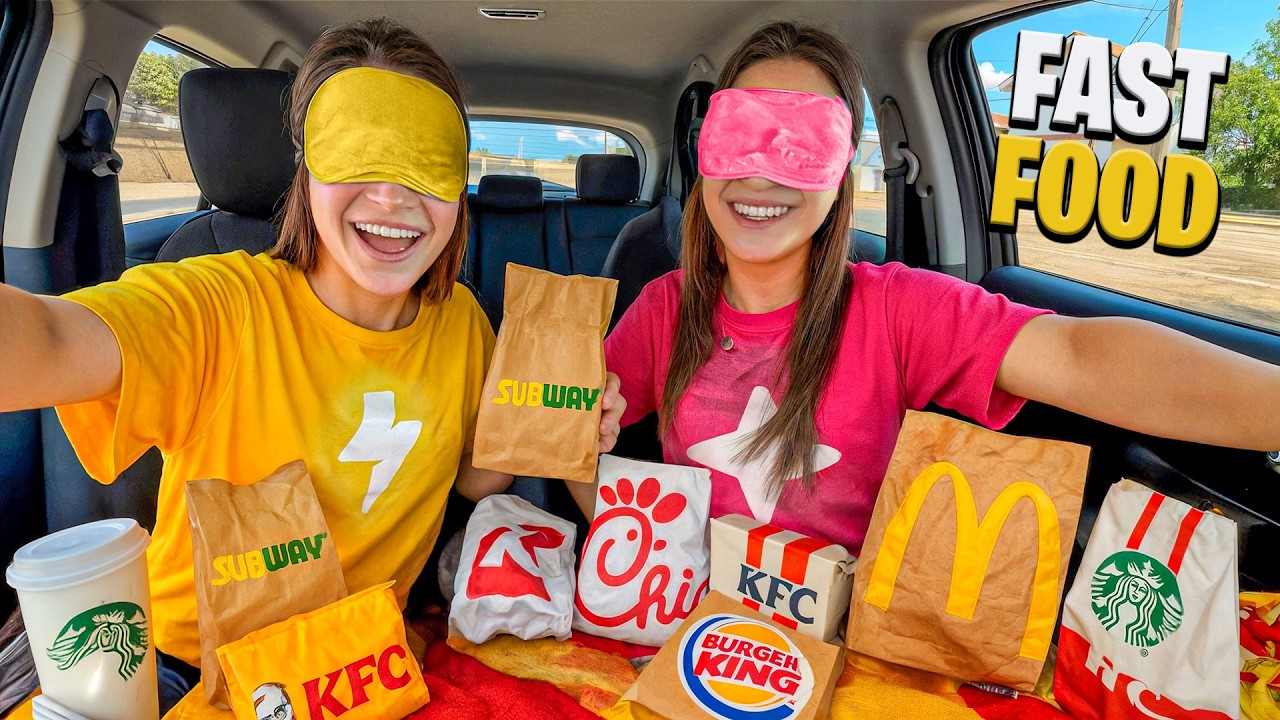 DESAFIO DO FAST FOOD VENDADAS! 🍔🍟