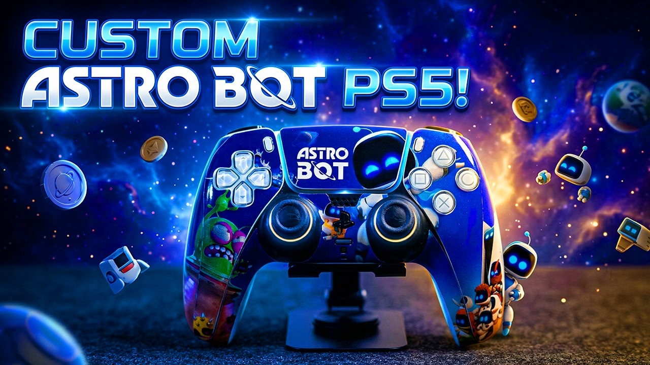 Custom Astro Bot PS5 DualSense - Satisfying Transformation